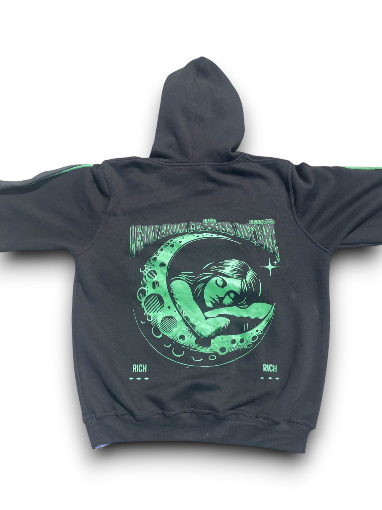 Green & Black RMR Puff Print Hoodie