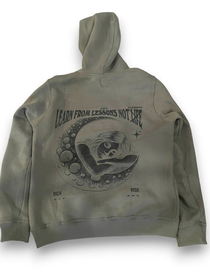 Grey RMR Puff Print Hoodie