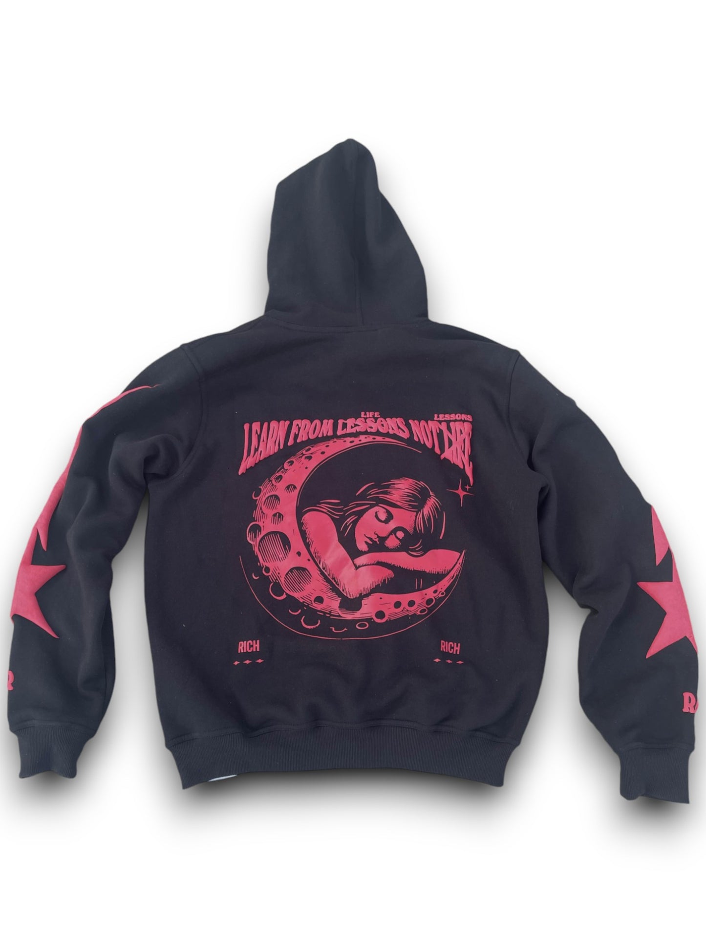 Red & Black RMR Puff Print Hoodie