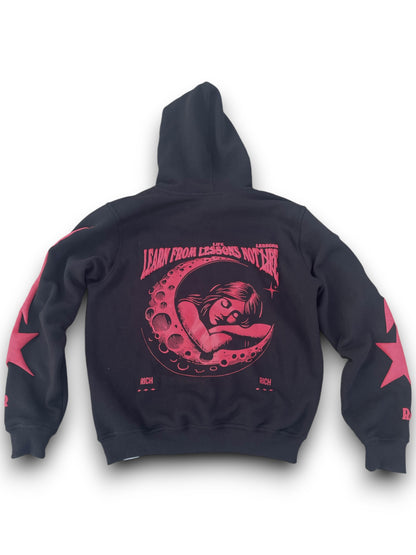 Red & Black RMR Puff Print Hoodie